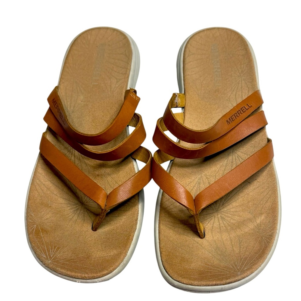Merrell Women’s Duskair Seaway Post straps Sandal‎ in Natural Tan size 8 - Picture 7 of 12